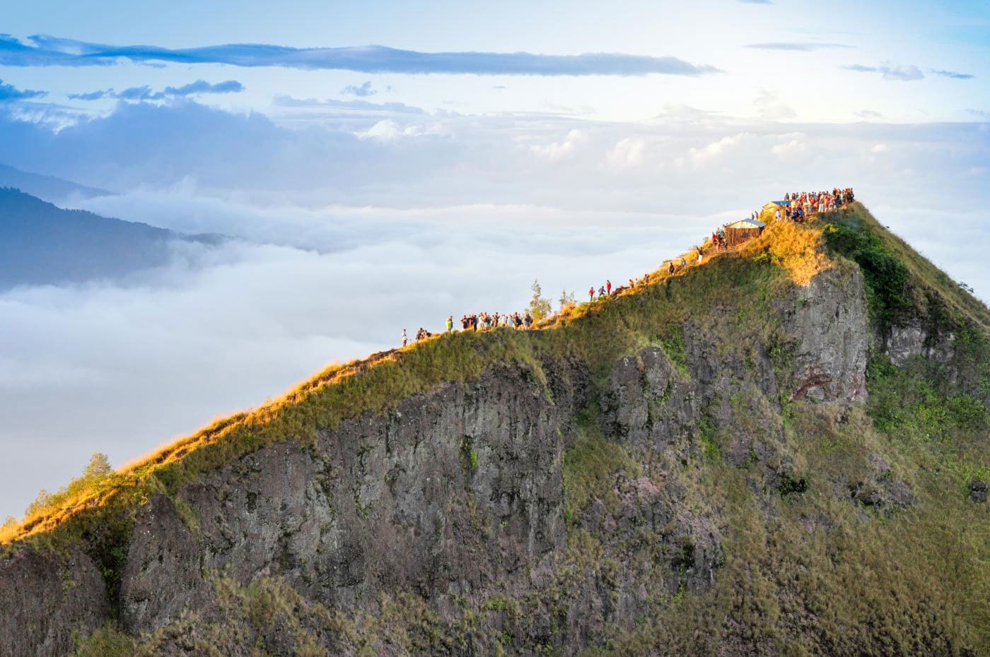 Landscape Mount Batur sunrise hike tour bali